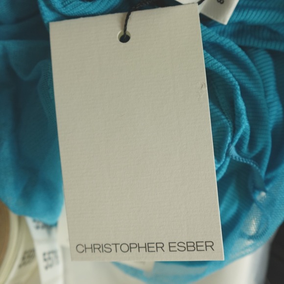 New NWT Christopher Esber Top Tulle Ribbed - Picture 8 of 13
